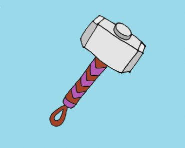 How to draw thor hammer easy for Beginners