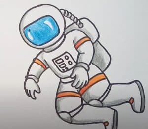 Astronaut Drawing step by step Easy for Beginners
