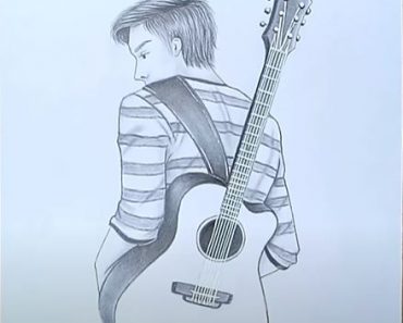 Featured image of post Guitar Drawing Easy 3D : How to draw a manga boy with parted hair (3/4 view).