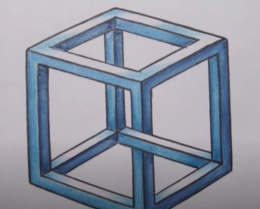 How to draw an impossible cube step by step