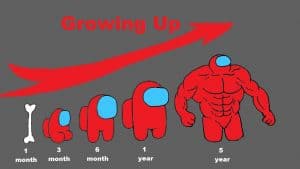 AMONG US Growing Up Evolution