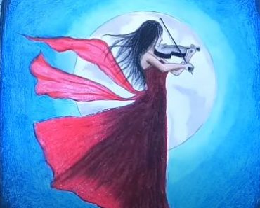 Oil Pastel / Moon Drawing / by me : r/drawing