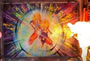 Gohan and Goku Spray painting