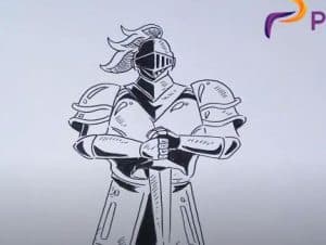 How to Draw a Knight Easy for Beginners
