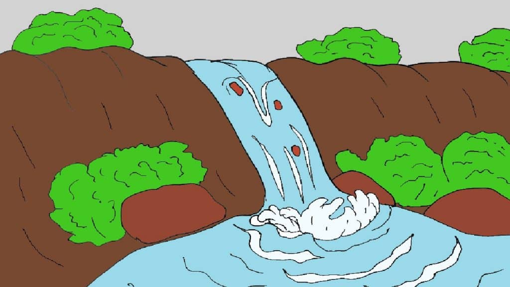 How to Draw a Waterfall