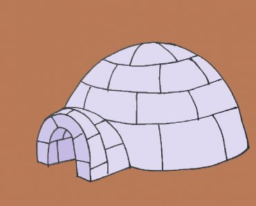 How to Draw an Igloo Step By Step