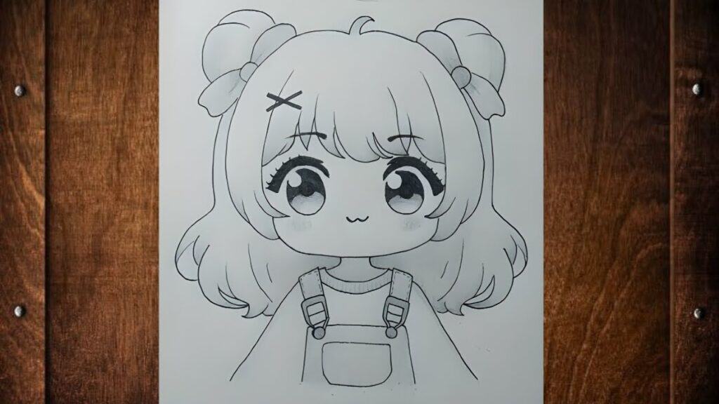 How to draw Baby Anime Girl