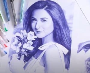 How to draw Beautiful Girl Step By Step - Marian Rivera Drawing