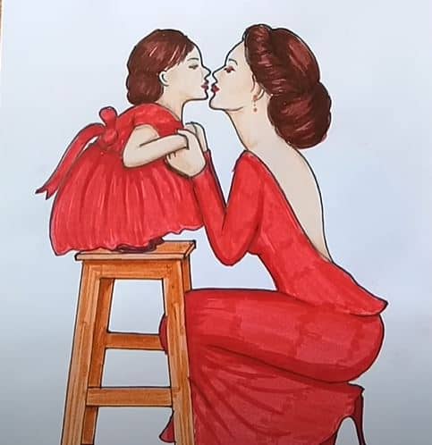Celebrate the bond: 25 easy mother and daughter drawing ideas-hanic.com.vn