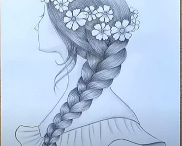 How to draw a girl with beautiful hairstyle with Pencil