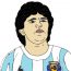 How to draw Diego Maradona