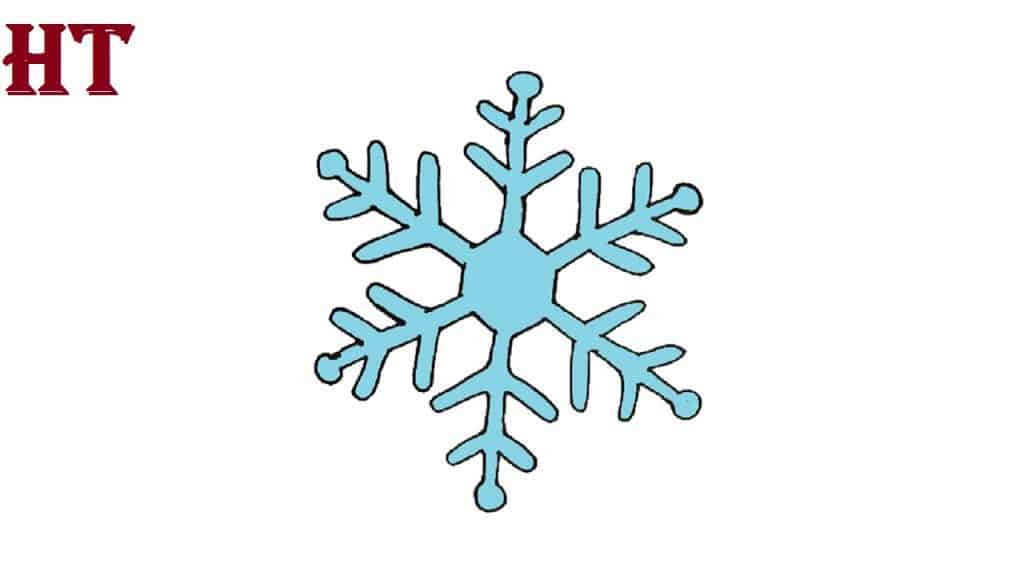how to draw a snowflake