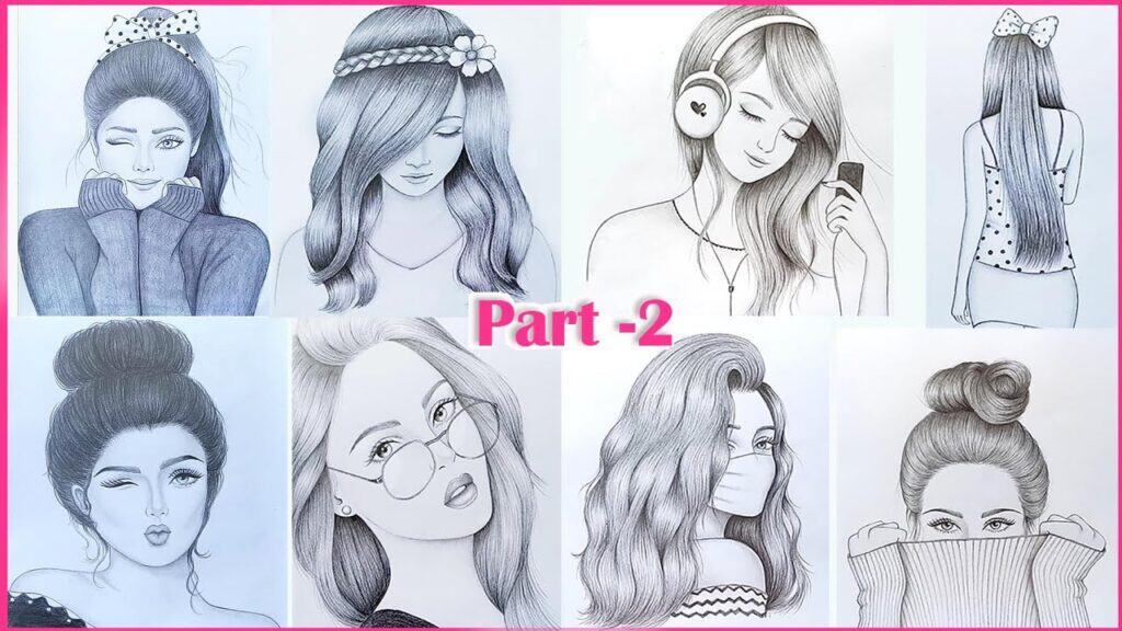 8 Easy Girl Drawing for Beginners
