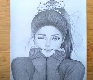 8 Easy Girl Drawing for Beginners - How to draw a girl - Pencil sketch Tutorials
