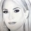 Carrie Underwood Drawing with Pencil