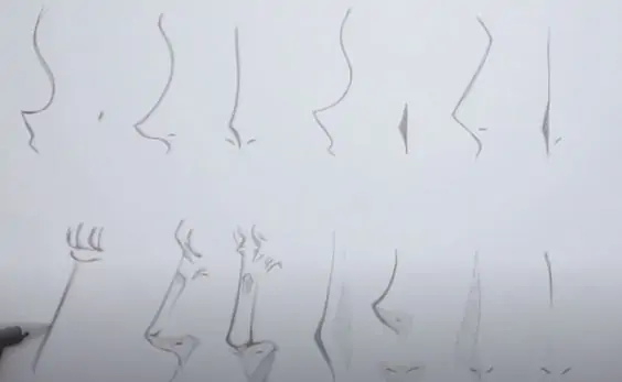 How to Draw Anime Nose Step by Step