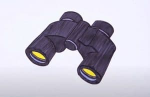 How to Draw Binoculars Step by Step Easy