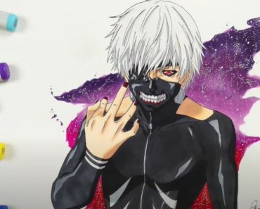 How to Draw Ken Kaneki with Pencil – Anime Boy Drawing