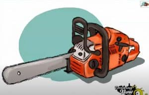 How to Draw a Chainsaw Step by Step