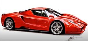 How to Draw a Ferrari Enzo Step by Step