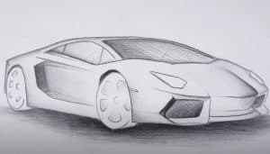 How to Draw a Lamborghini Aventador - Super Car Drawing
