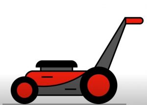 How to Draw a Lawn Mower Step by Step