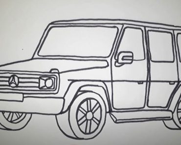 How to Draw a SUV Step by Step || Car Drawing Tutorial