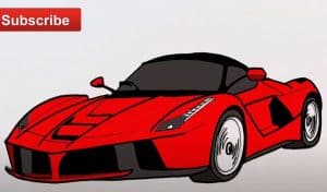 How to Draw a Supercar Step by Step - Car Drawing Easy