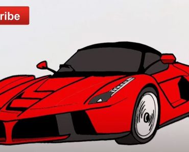 How to Draw a Supercar Step by Step || Car Drawing Easy