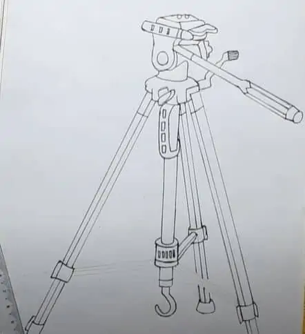 How to Draw a Tripod Step by Step