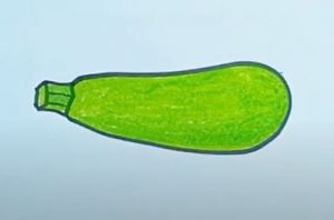 How to Draw a Zucchini
