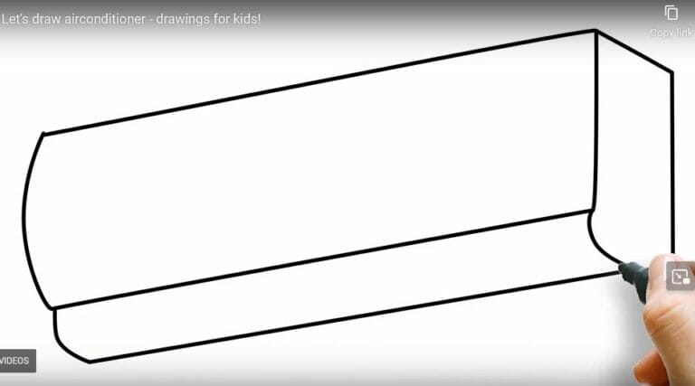How to Draw an Air Conditioner Step by Step