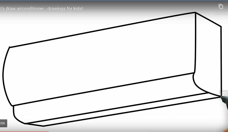 How to Draw an Air Conditioner Step by Step