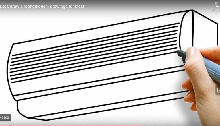 How to Draw an Air Conditioner Step by Step