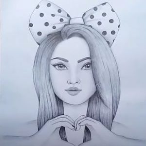 How to draw A Beautiful Girl by pencil Step by Step