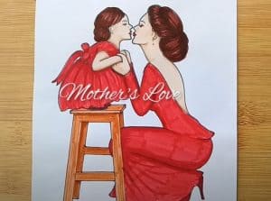 How to draw Mother and daughter love❤️ Easy with Pencil