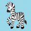 How to draw a Cartoon Zebra Cute and Easy