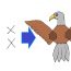 How To Draw An Eagle With 4×4 Dots Easy
