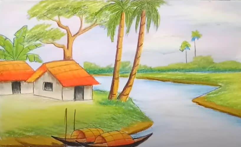 Landscape Scenery Painting And Drawing Ideas In 2021-saigonsouth.com.vn