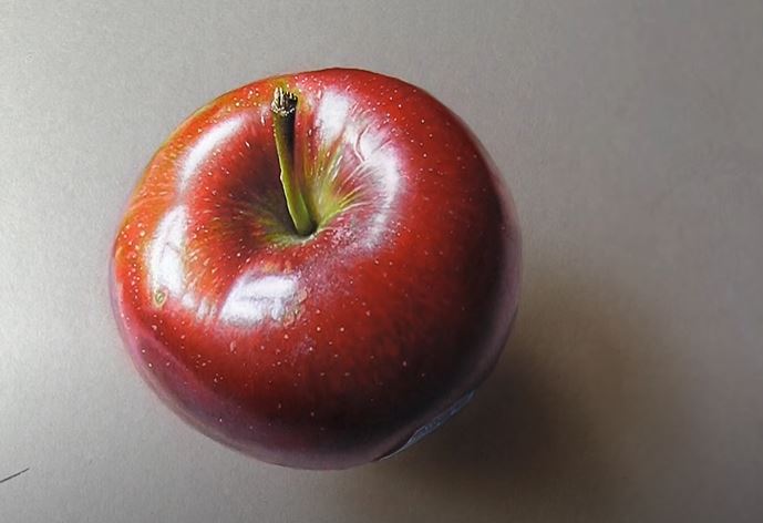 How to draw a realistic Apple with Pencil Sketch with Light and Shades -  YouTube | Drawing apple, Shadow drawing, Easy drawings