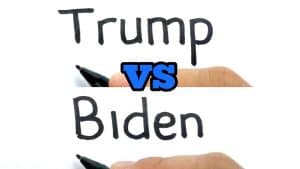 US election 2021 , How to turn words TRUMP & BIDEN into Donald Trump & Joe Biden