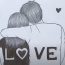 Valentine Couple Drawing by Pencil – How to draw Romantic Couple