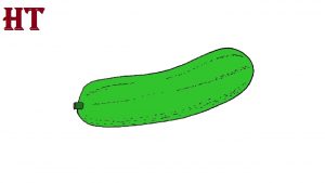 Cucumber drawing easy for beginners