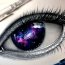 GALAXY EYE Drawing with Pencil – How to draw a eye Step by Step