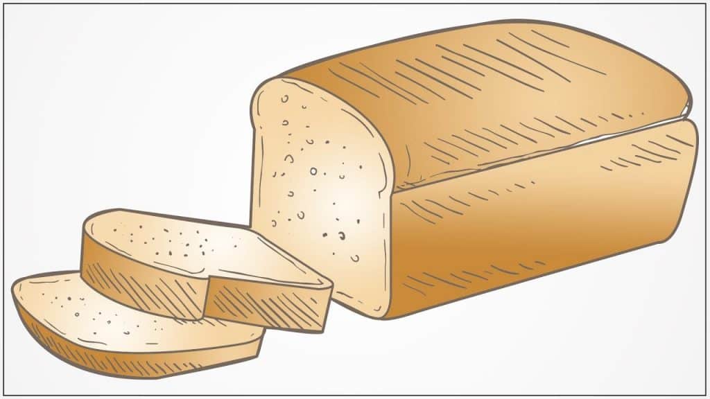 How to Draw a Bread Step by Step