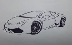 How to Draw a Lamborghini Huracan Step by Step