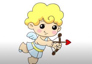 How to draw Cupid Easy Step by Step