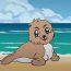 Cute Seal Drawing easy for kids ||| How to draw a Cartoon Seal Step by Step