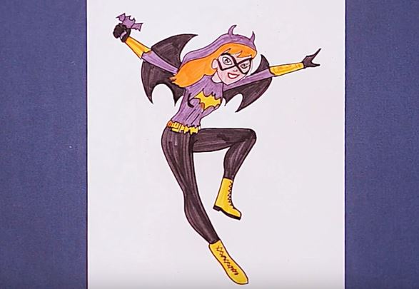 How to Draw Batgirl Step by Step || DC Super Hero Girls