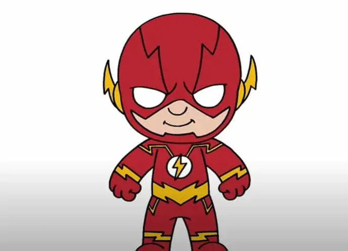 How to Draw Flash Cute and Easy Step by Step